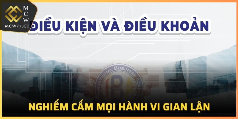 Điều khoản điều kiện quan trọng nhất tại MCW77